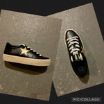 Shu Shop Reba Black Sneaker with Gold Star