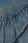 Gilli Ruffle Detail Denim Skirt