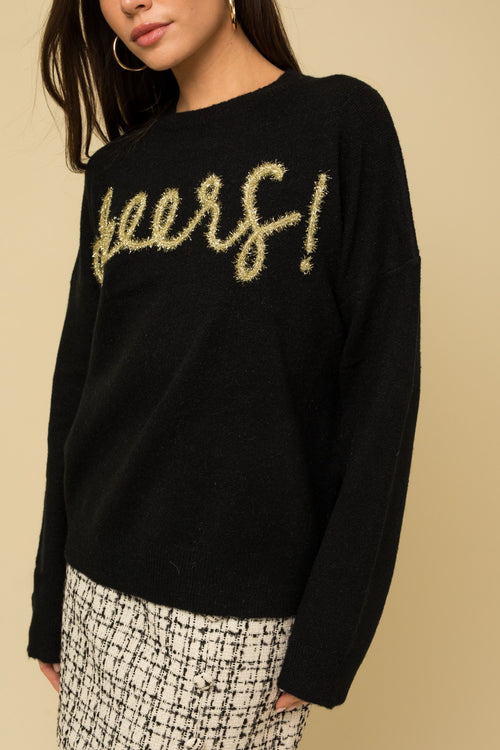 Gilli Black Cheers Sweater