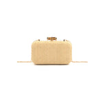 Ischia Straw Clutch with Bamboo Closure