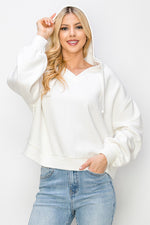 Risen White Oversized Hoodie