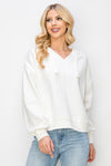 Risen White Oversized Hoodie