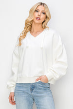 Risen White Oversized Hoodie