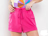 Hot Pink Cargo Shorts